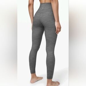 Lululemon Align Pant II 25" Mini Heathered Herringbone NULU Womens Leggings Sz 2
